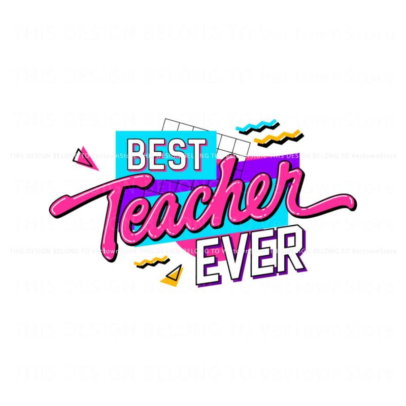 groovy-best-teacher-ever-back-to-school-svg