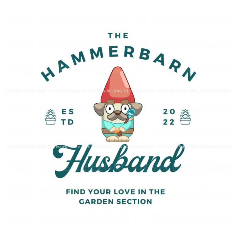the-hammerbarn-husband-estd-2022-bluey-gnome-svg