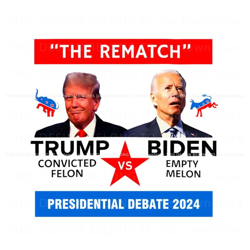 the-rematch-trump-vs-biden-presidential-debate-2024-png