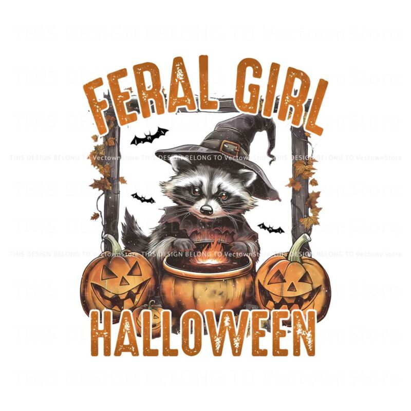 retro-feral-girl-halloween-raccoon-witch-vibes-png