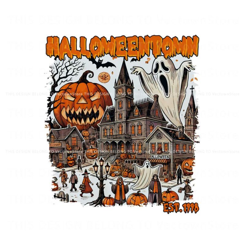 scary-halloweentown-est-1998-pumpkin-ghost-png