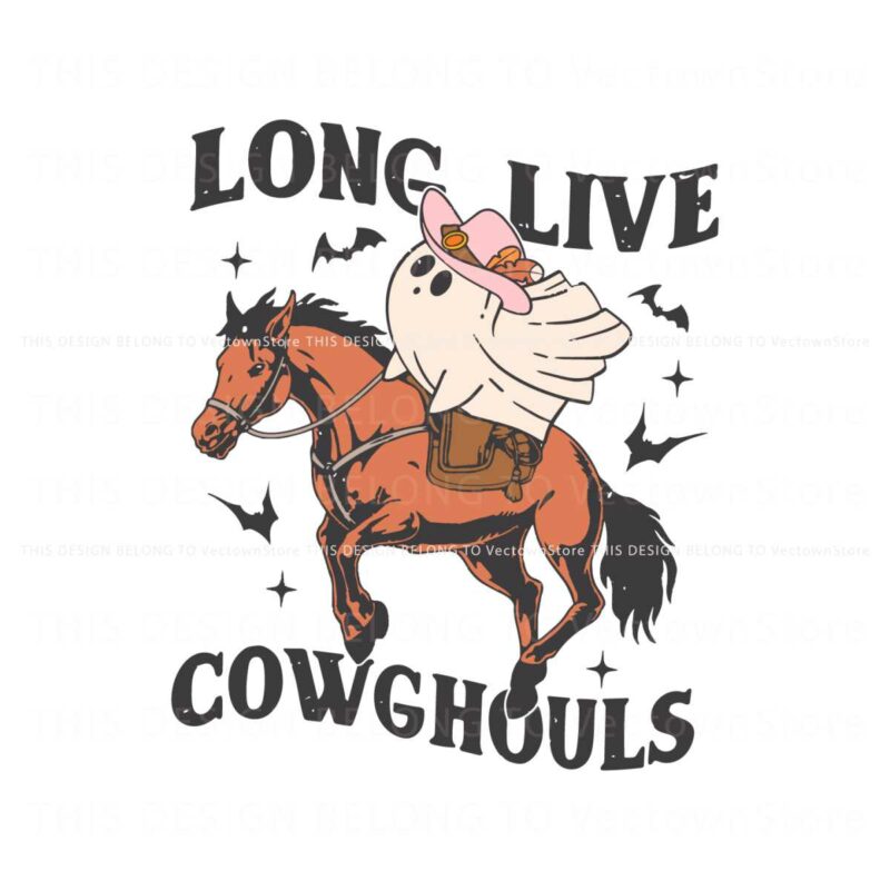 retro-long-live-cowghouls-ghost-svg