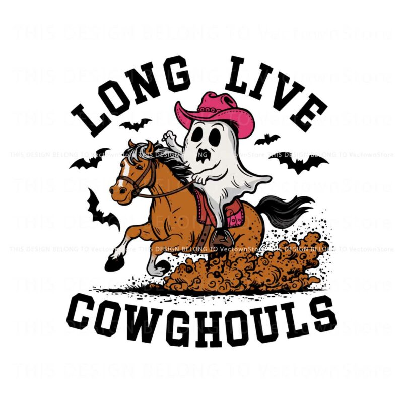 long-live-cowghouls-ghost-and-horse-svg