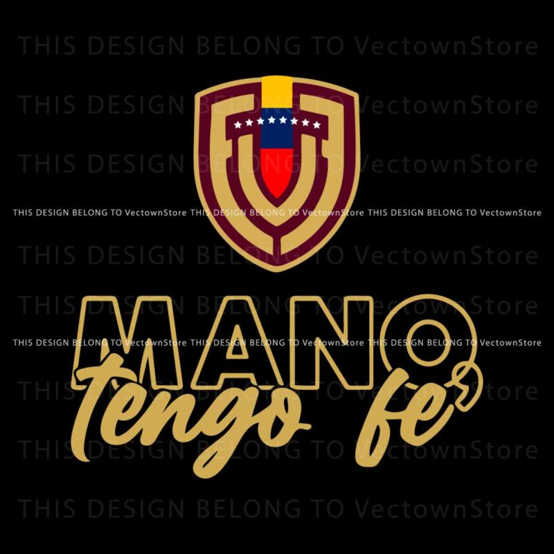 retro-mano-tengo-fe-venezuela-football-team-svg