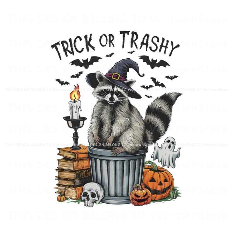 retro-trick-or-trashy-raccoon-witch-vibe-png
