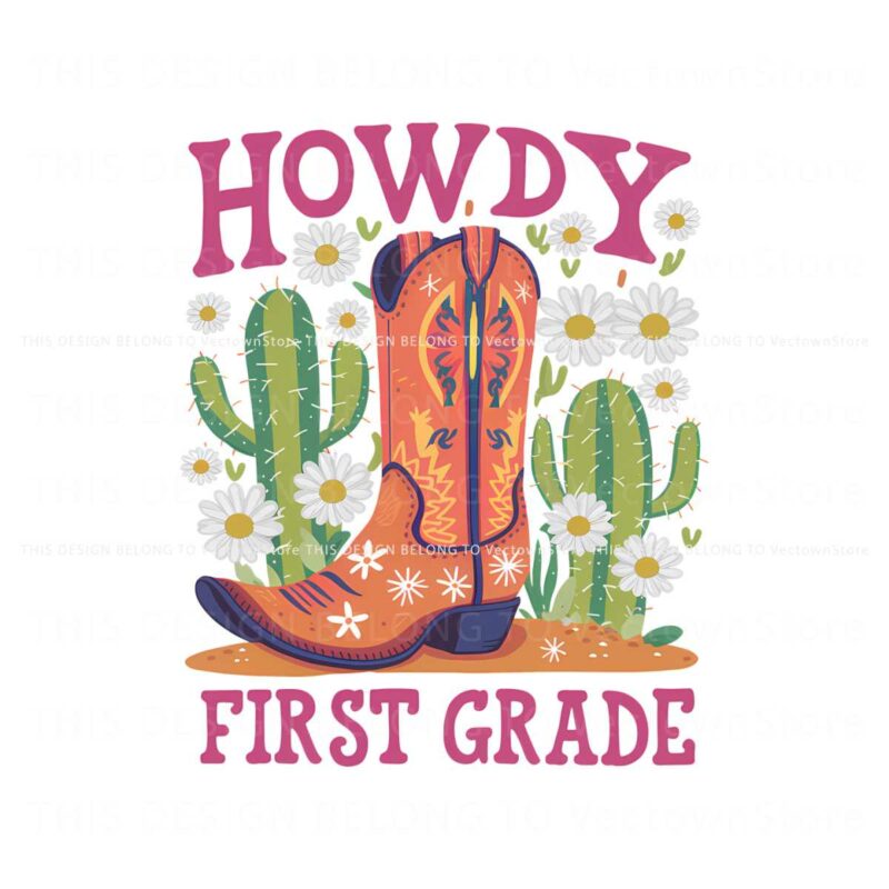 howdy-first-grade-first-day-of-school-png