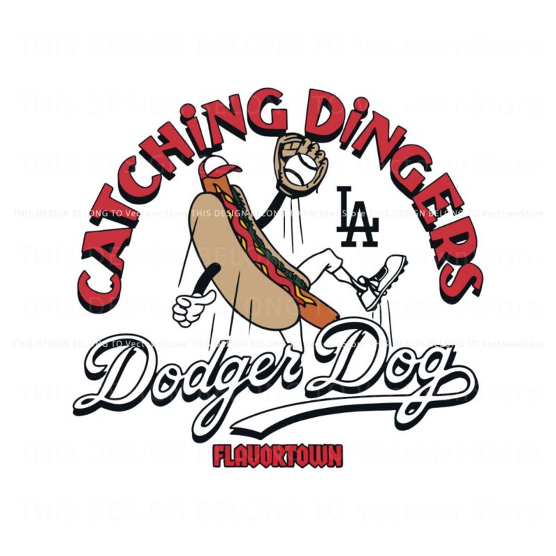 mlb-x-flavortown-catching-dingers-dodgers-dog-svg