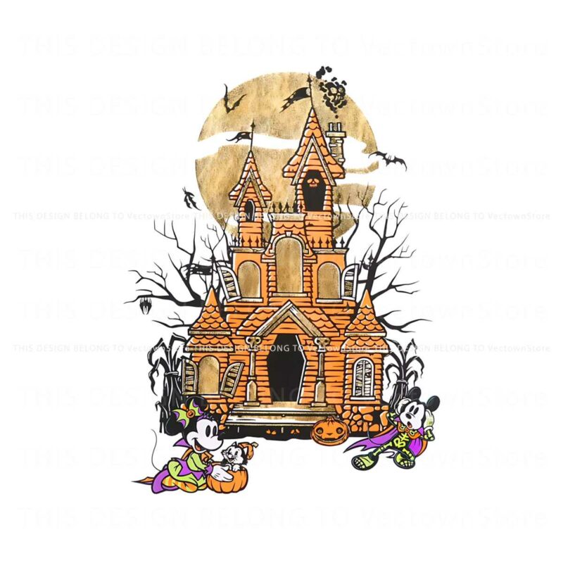 mickey-and-minnie-mouse-halloween-castle-png
