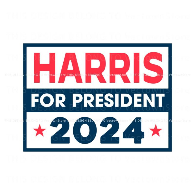 harris-for-president-2024-election-svg