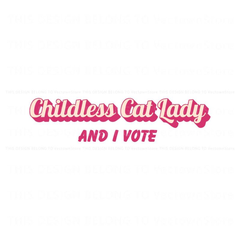 childless-cat-lady-and-i-vote-svg