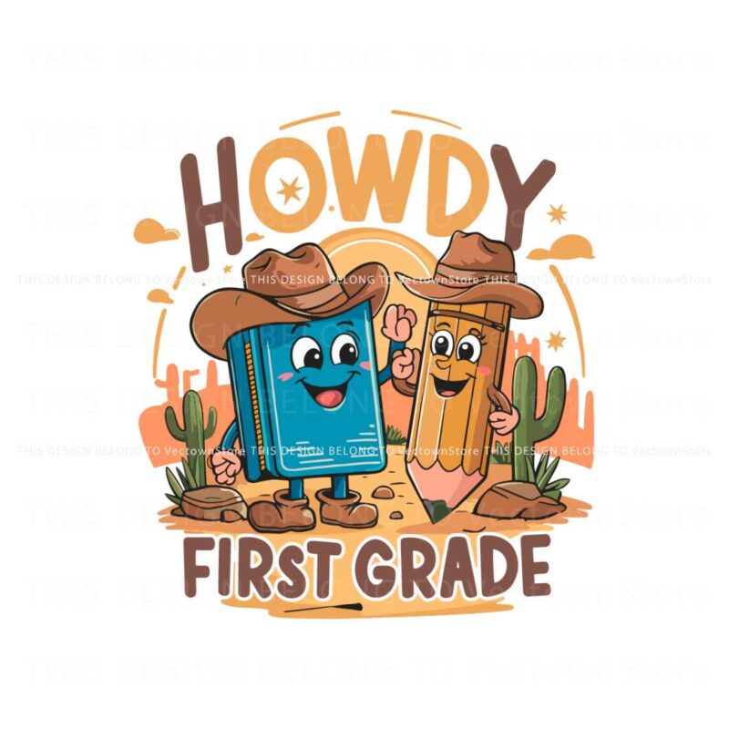 vintage-howdy-first-grade-western-school-svg