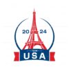 team-usa-2024-eiffel-tower-paris-olympic-svg