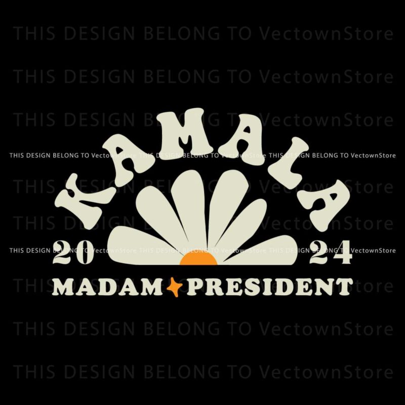 kamala-2024-madam-president-flower-svg