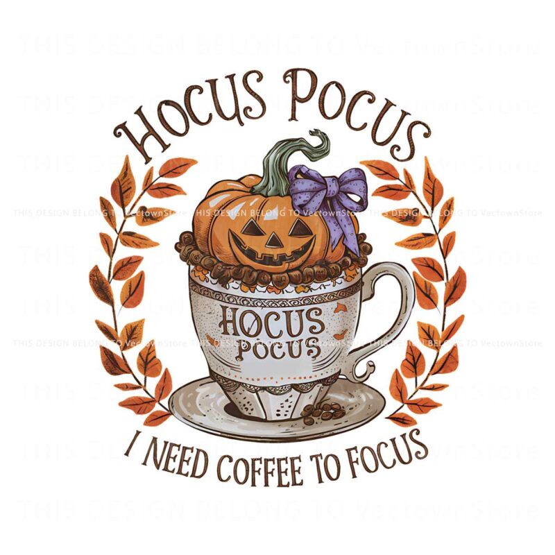 i-need-coffee-to-focus-retro-halloween-png