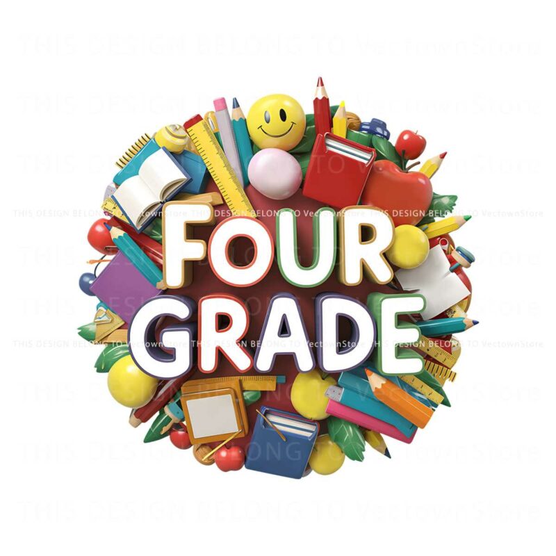 school-four-grade-level-png