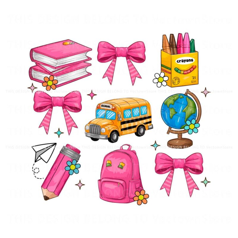 coquette-school-items-back-to-school-png