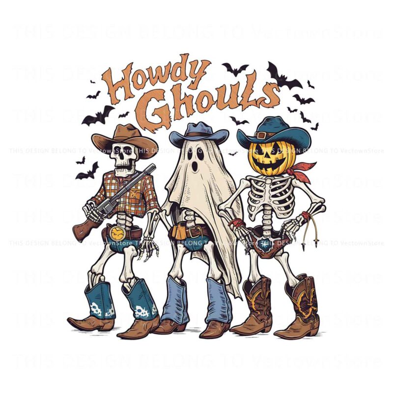 western-halloween-howdy-ghouls-png