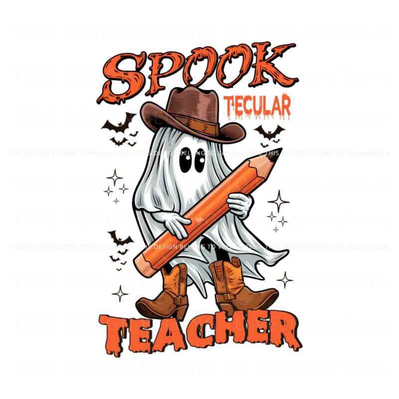 western-halloween-teacher-cowboy-ghost-png