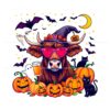 retro-halloween-highland-cow-png