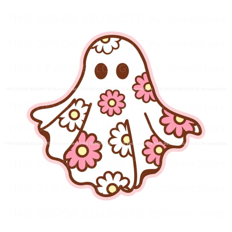 halloween-cute-flower-ghost-svg