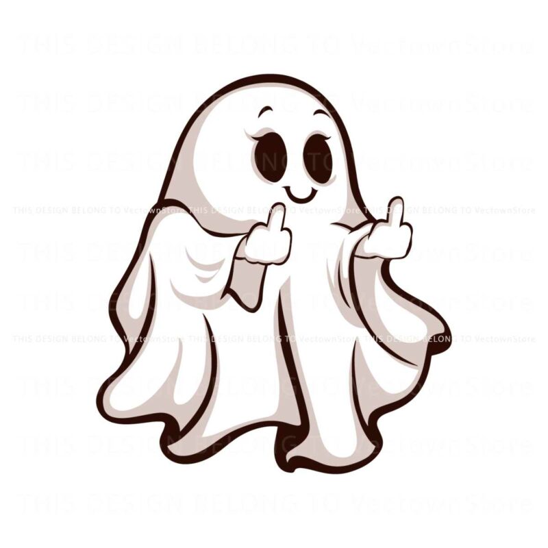 ghost-middle-finger-halloween-svg