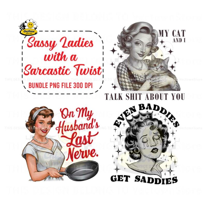 bundle-sassy-ladies-with-a-sarcastic-twist-png