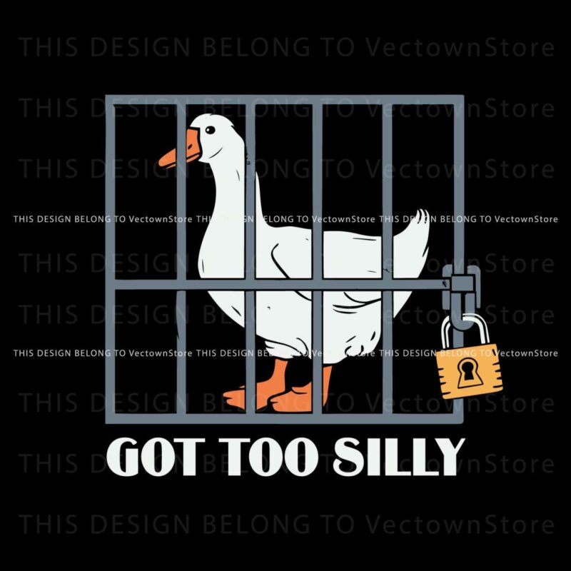 funny-goose-got-too-silly-svg