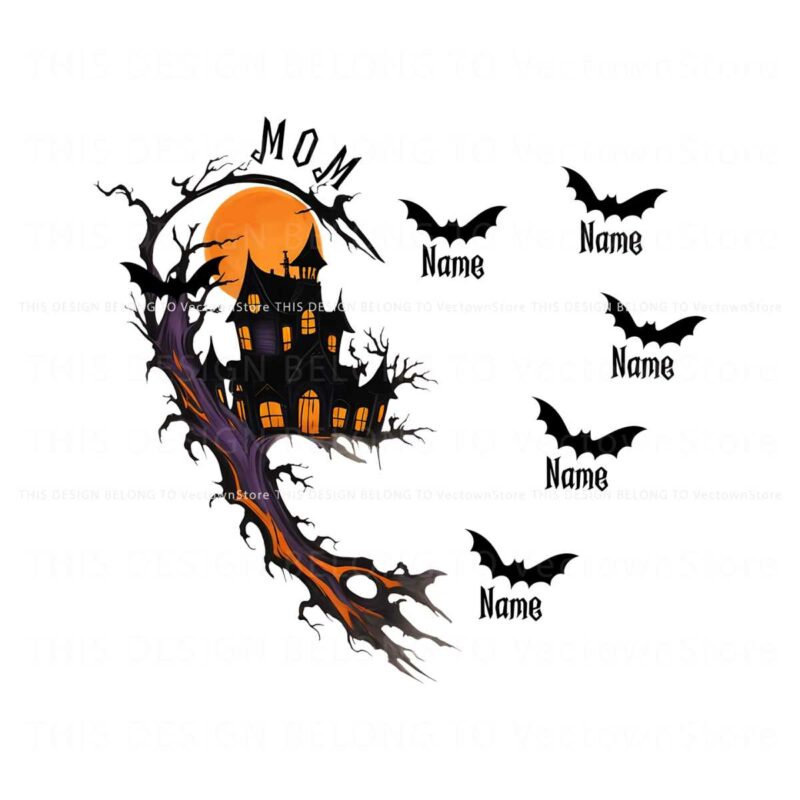 custom-halloween-mom-with-kids-name-png