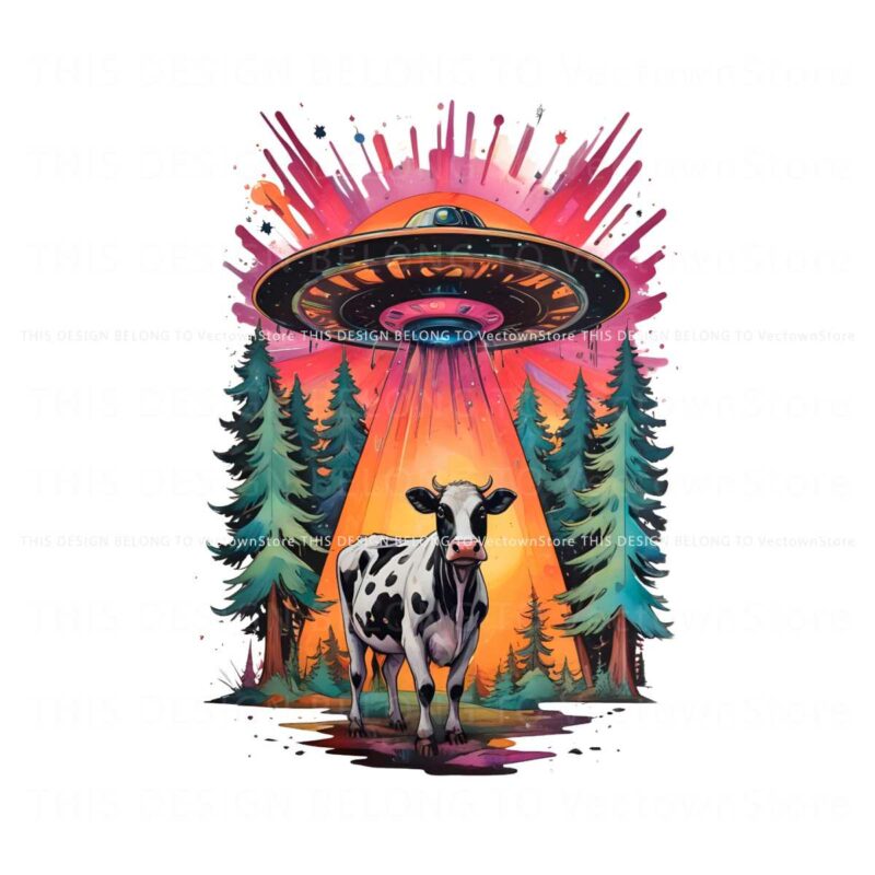 vintage-ufo-cow-abduction-alien-png