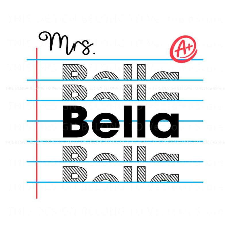 custom-teacher-name-notebook-paper-svg