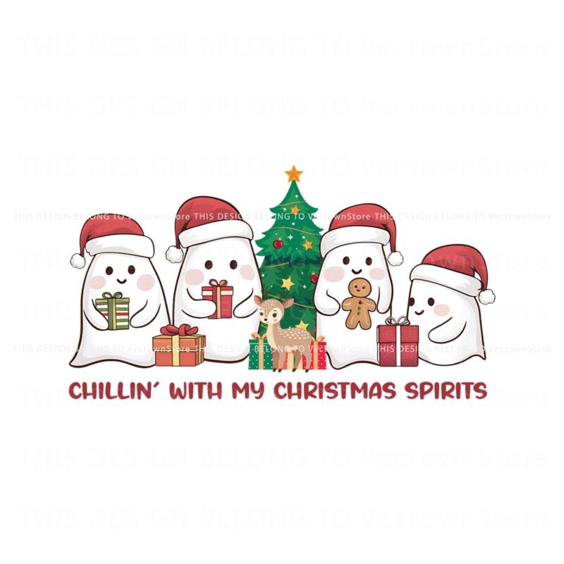 chilling-with-my-christmas-spirits-png