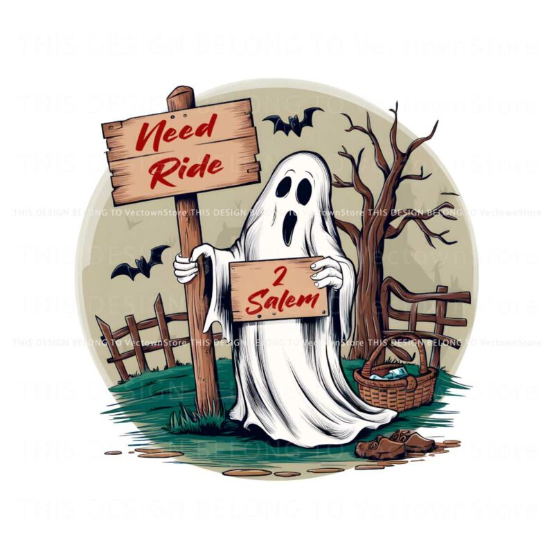 need-ride-to-salem-halloween-ghost-png