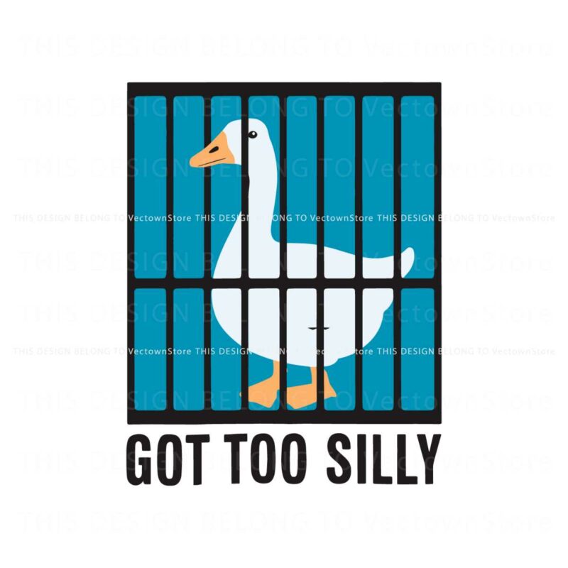 silly-goose-got-too-silly-funny-meme-svg