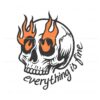 everything-is-fine-minimalist-funny-skull-svg