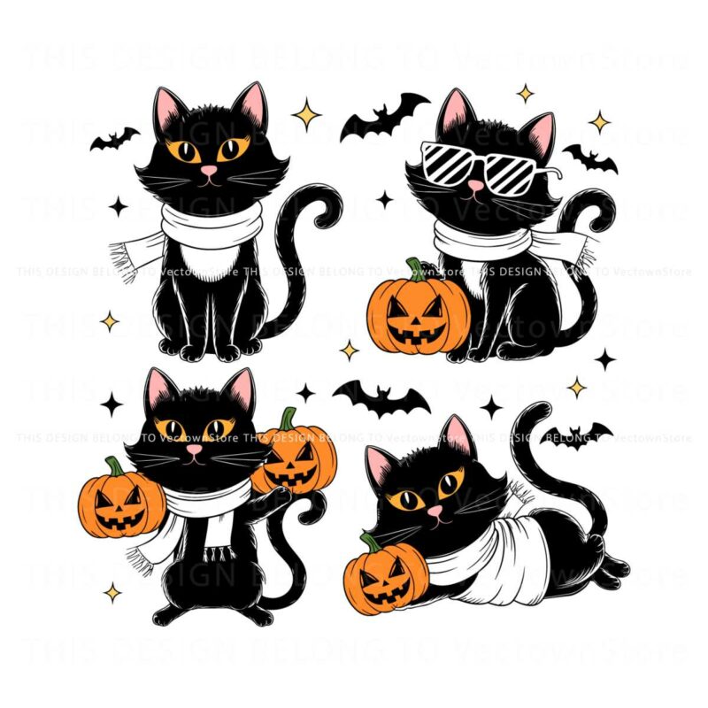 ghost-black-cat-pumpkin-halloween-svg