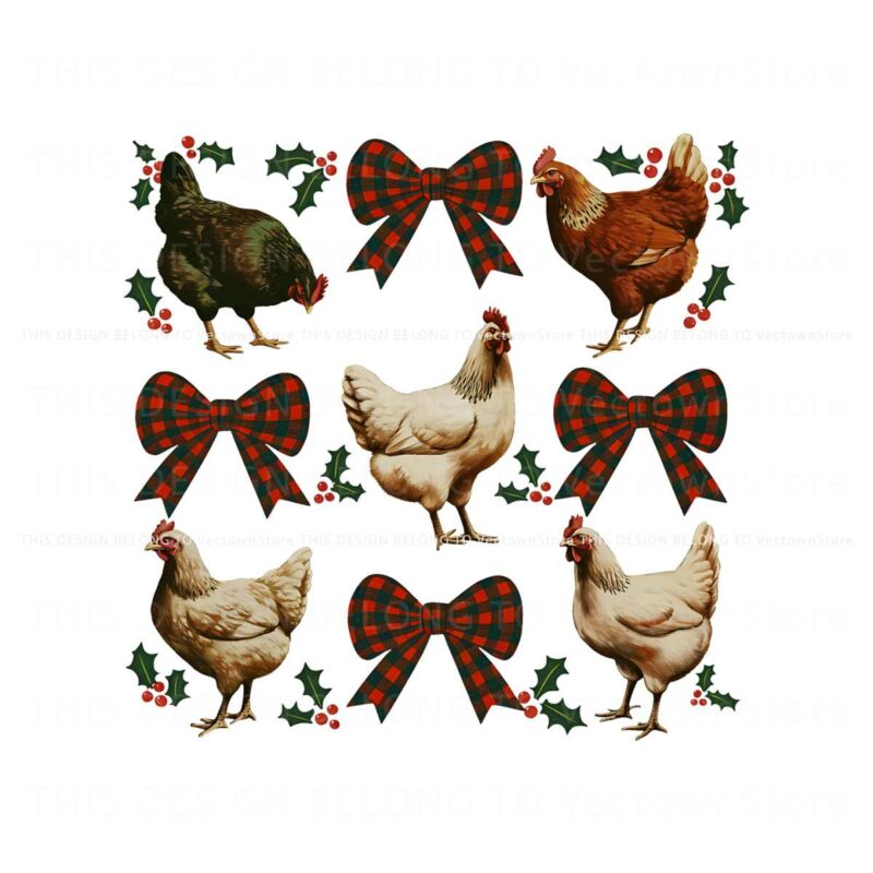 chicken-christmas-coquette-bow-png