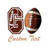 custom-text-go-team-mascot-football-team-svg