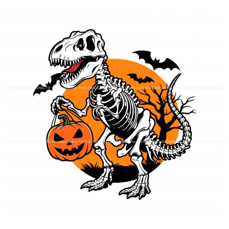 dinosaur-halloween-spooky-trex-svg