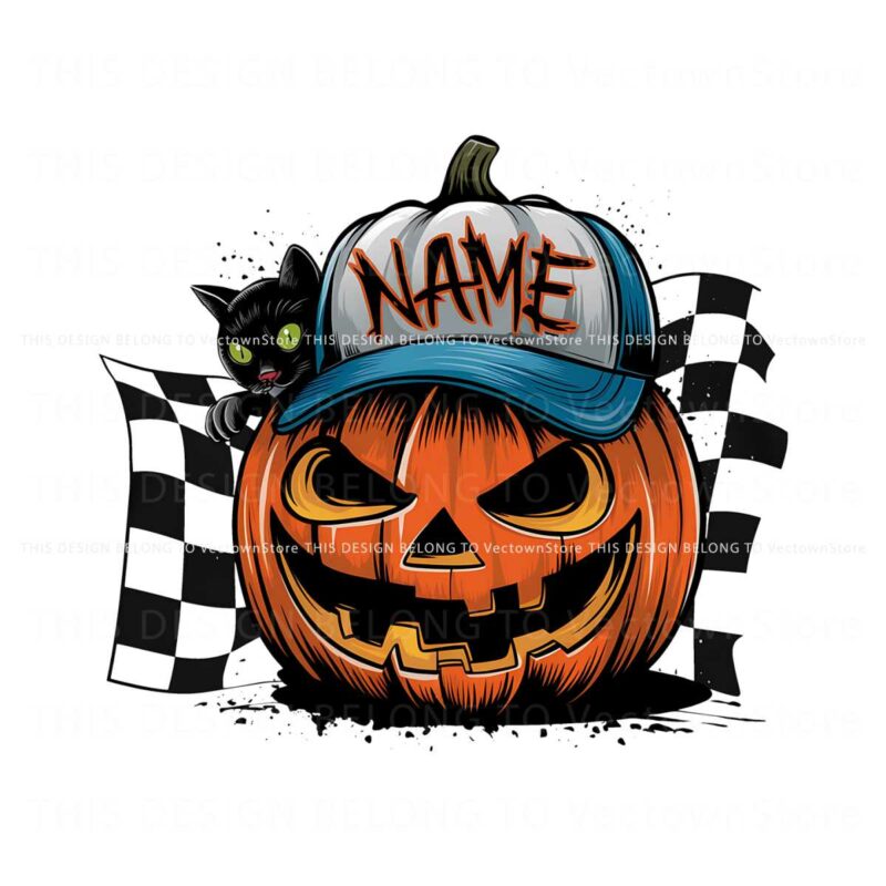 custom-pumpkin-face-halloween-black-cat-png