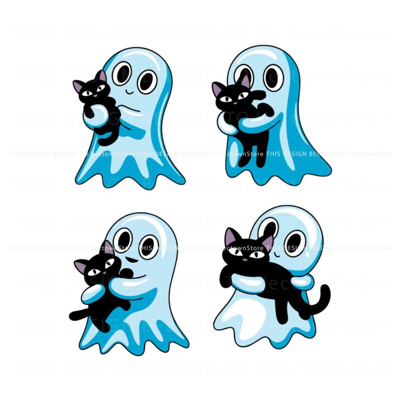 ghosts-with-cat-cute-halloween-svg