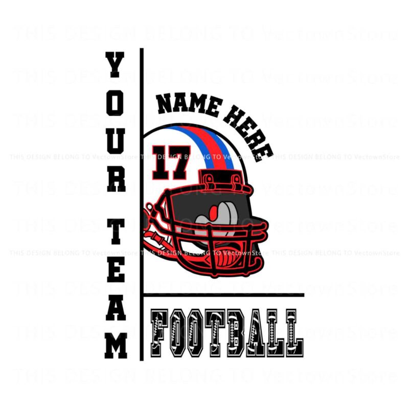 customized-football-team-game-day-helmet-svg