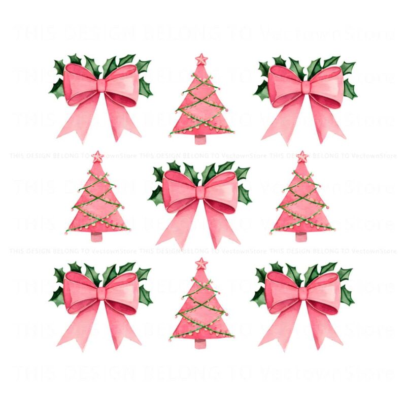 coquette-christmas-bow-trending-png