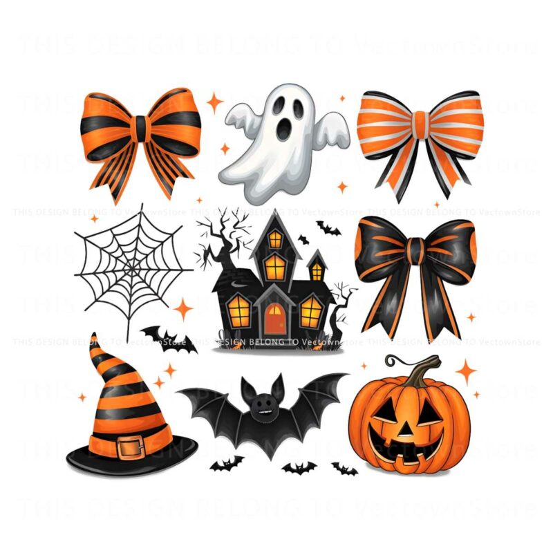 halloween-coquette-spiders-ghost-hunted-house-png