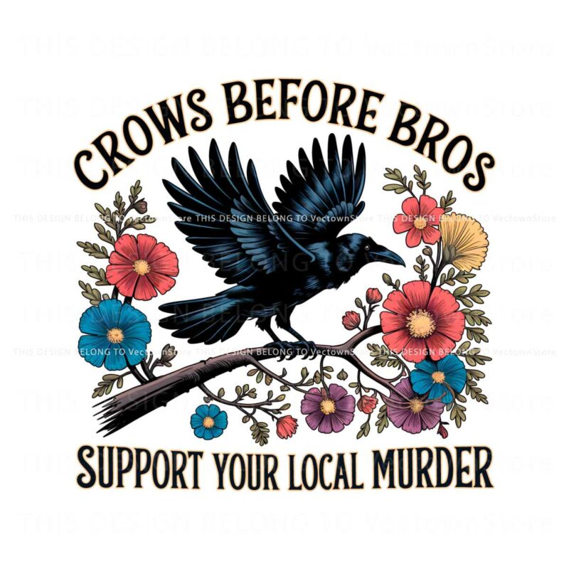 floral-crows-before-bros-support-local-murder-png