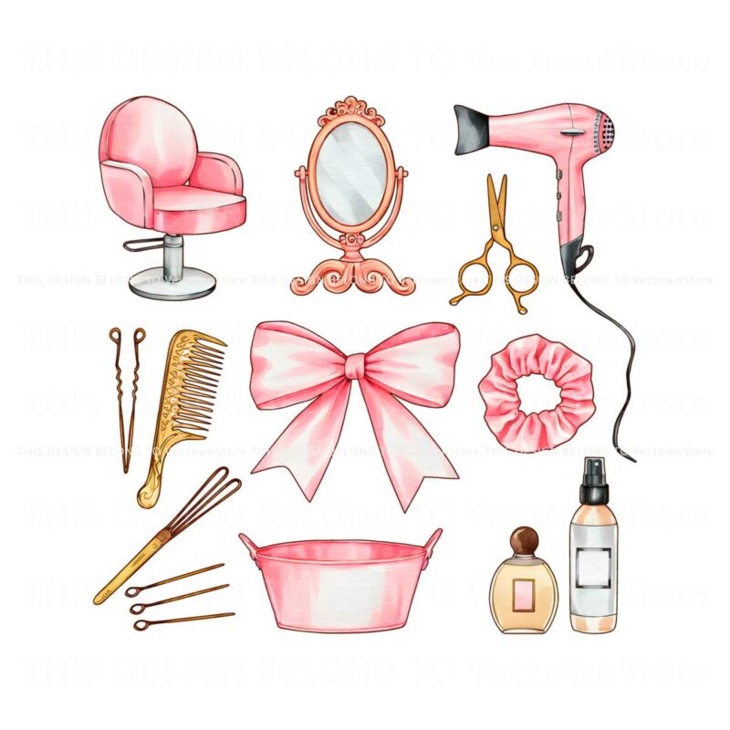 hairstylist-hair-dresser-coquette-aesthetic-png