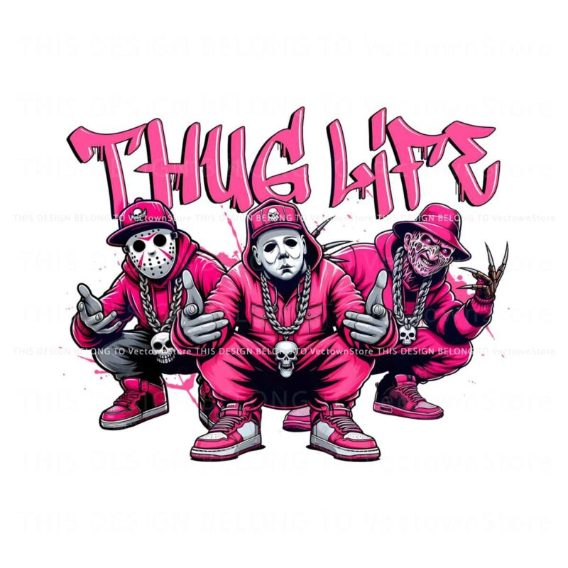 pink-thug-life-halloween-horror-face-png