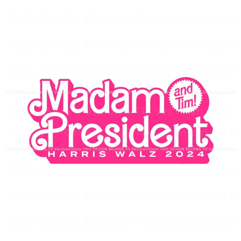 madam-president-and-tim-harris-walz-2024-svg