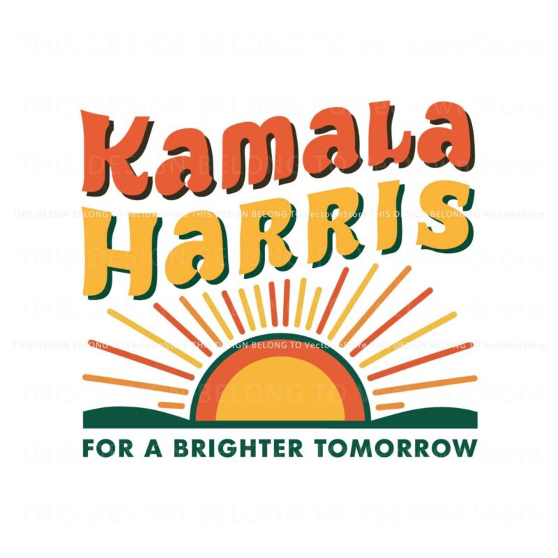 for-a-brighter-tomorrow-kamala-president-svg