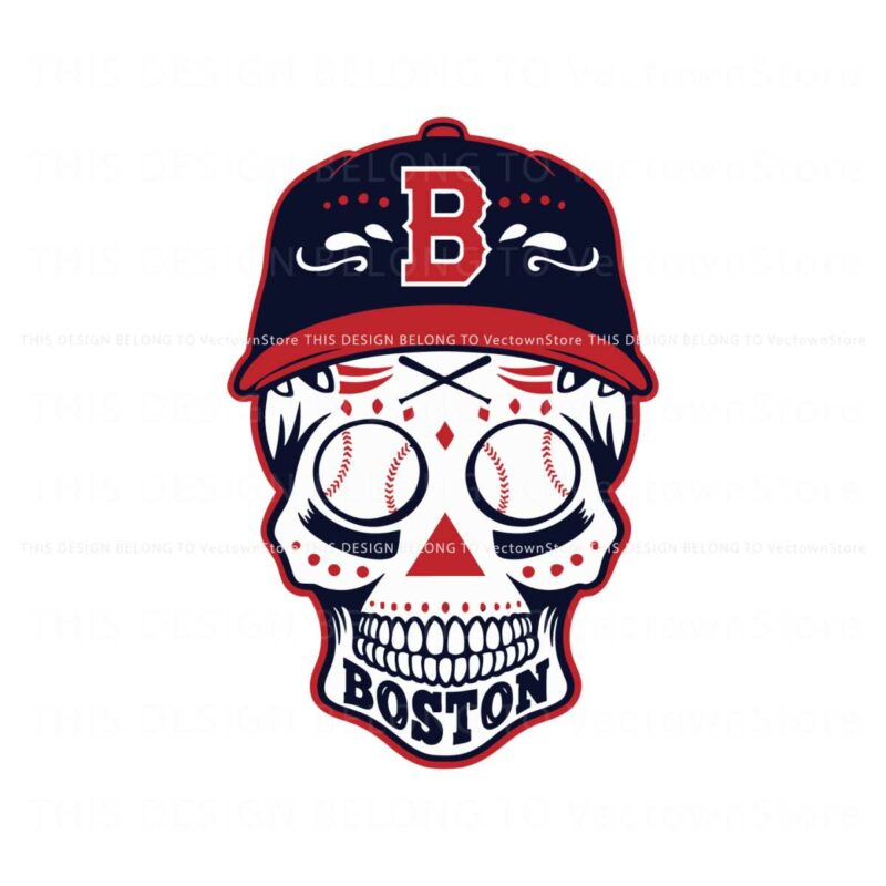 boston-red-sox-skull-baseball-svg