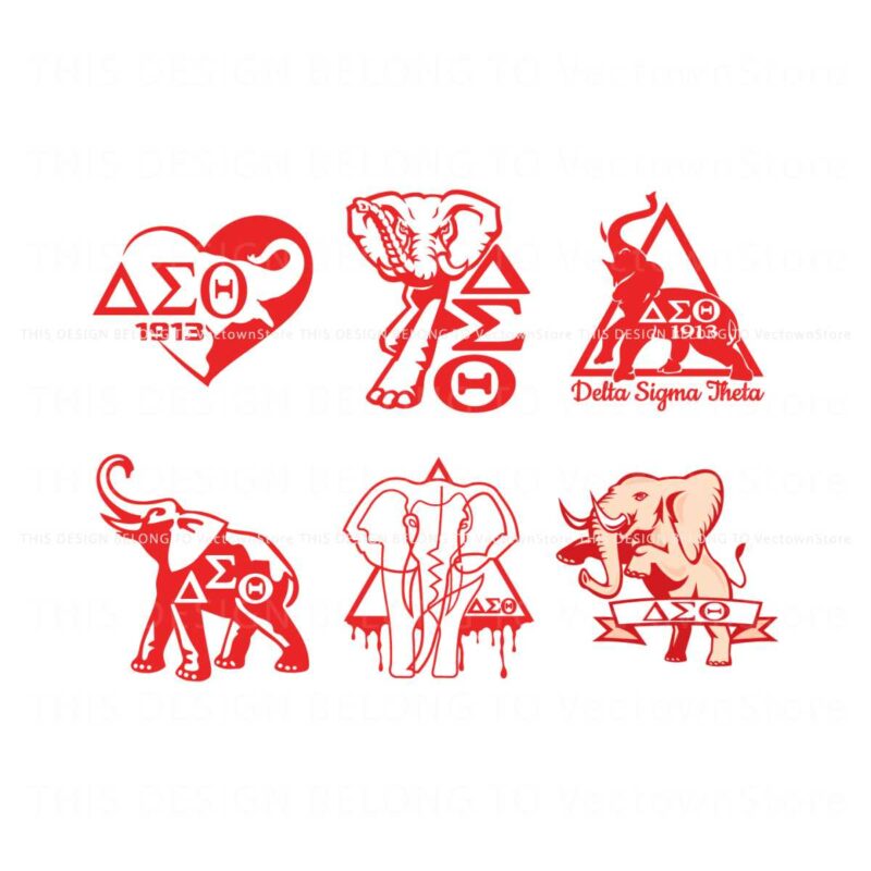 elephant-delta-sigma-theta-svg-bundle